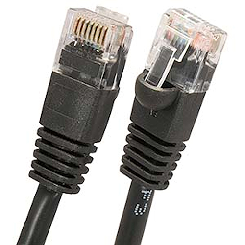 W Box 0E-C6BK16 1ft. CAT6 Cable, Black - 6 Pack
