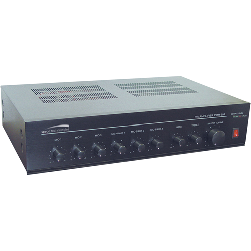 Speco Technologies Contractor 60W RMS Power Mixer Amplifier PMM60A