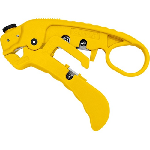 SIMPLY45 Adjustable LAN Cable Stripper for Shielded & Unshielded Cat7a/6a/6/5e - Yellow