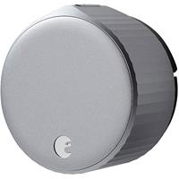 August Wi-Fi Smart Lock, 4th Gen, Bluetooth Enabled, Pro Exclusive, Silver (PRO-AUG-SL05-M01-S01)