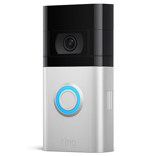 Ring Video Doorbell 4 with Quick-Release Battery Pack, Smart Video Doorbell Camera, Satin Nickel