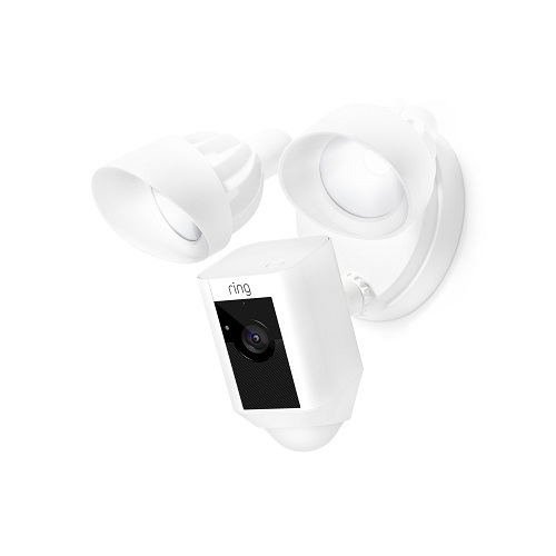Ring Floodlight Cam, Outdoor Security Camera, White