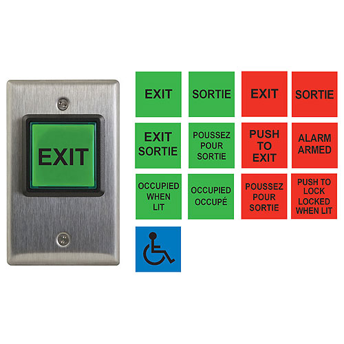 Cm 30c Camden Led Illuminated Request To Exit Switch 2 Button Adi