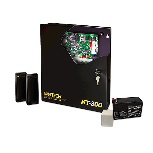Kantech EK-302CDN Two-Door Expansion Kit, 7-Piece, Includes KT-300, (2) P225XSF, TR1640P, KT-BATT-12 & (2) KT-RM1