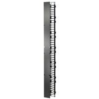 Ortronics MM20VMS706-B Mighty Mo 20 Vertical Manager with Cover - 6 in W x 8.62 in D for 7 ft MM20 racks